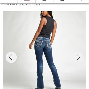 Silver Jeans slim boot cut, jeans mid rise